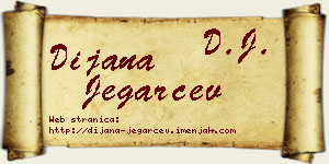 Dijana Jegarčev vizit kartica